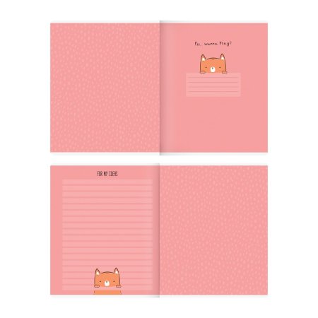 Тетрадь 48л. A5 клетка MESHU "Beary Beary" матовая ламинация, выборочный УФ-лак RE-MS_43098