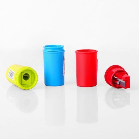 Точилка KUM 1870 Mini Pop K1, 1 отверстие, пластиковая, контейнер, ассорти KUM-1028627