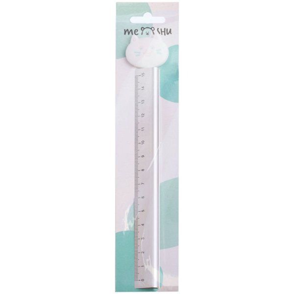 Линейка 15 см MESHU "Кот" стальная RE-SR15_54989