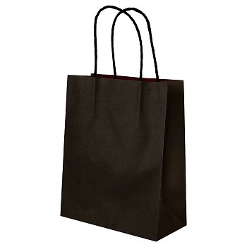 Пакет подарочный 18*23*10см MESHU, крафт, черный RE-MS_51757