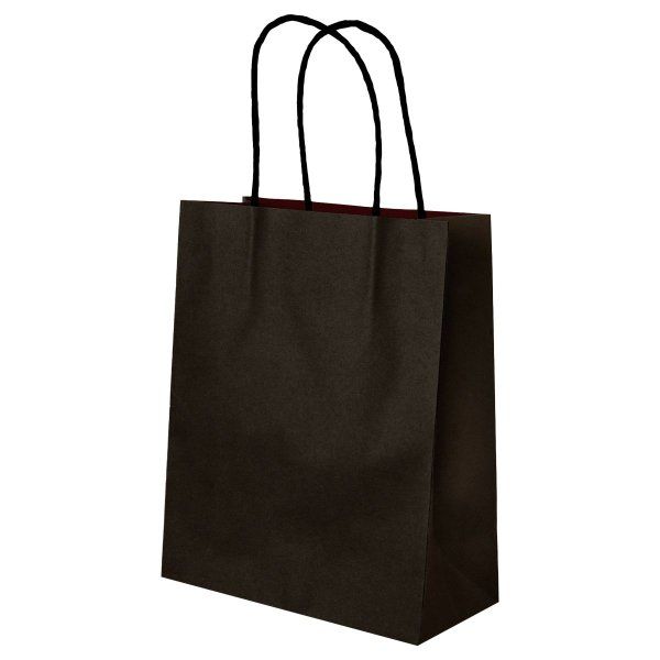 Пакет подарочный 18*23*10см MESHU, крафт, черный RE-MS_51757