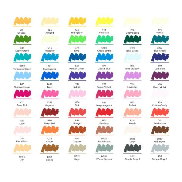 Набор маркеров SKETCHMARKER Pop Art style 48 шт поп арт пластик.бокс MPSM-48POPART