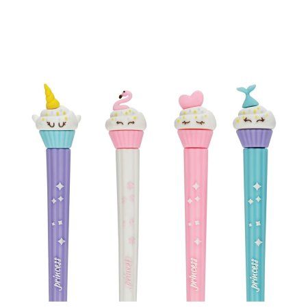 Ручка шариковая MESHU "Big Princess Cake" синяя, 0.7 мм, корпус ассорти, с топпером RE-MS_02651