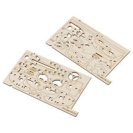 Конструктор деревянный ТРИ СОВЫ "Вертолет Робин" 16 x 5 x 7 см, 42 детали, пакет с еврослотом RE-ДКНС015