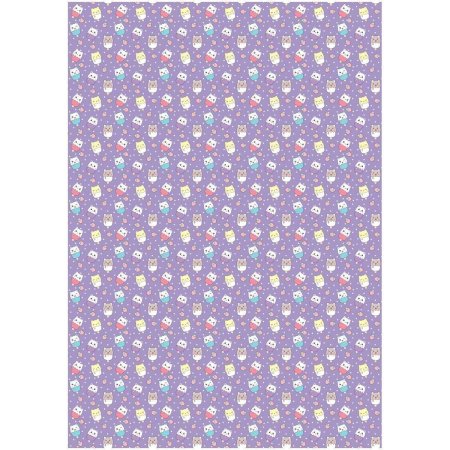 Упаковочная бумага глянцевая MESHU "Милые зверята" 1л. 70 x 100 см 80 г/м2, ассорти RE-MS_53485