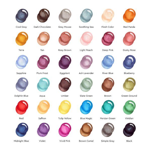 Набор акварельных маркеров SKETCHMARKER Aqua Animals 36 цв MPSMA-36ANIM