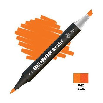 Маркер SKETCHMARKER Brush двухсторонний на спирт.основе O42 Рыжевато коричневый MPSMB-O42