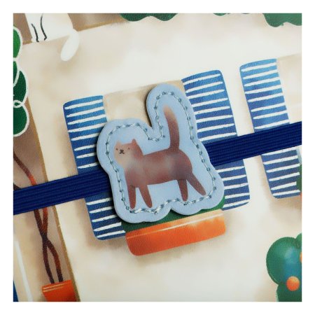 Ежедневник недатированный А5 136л. MESHU "Сat walk. Cattorini island" кожзам, тон. блок, резинка-фиксатор с аппликацией, закладка-ляссе RE-MS_53622