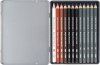 Набор карандашей CRETACOLOR The X-Sketch Mega 12 шт, увеличенные, мет.пенал CR40084