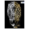Гравюра с эффектом золота ТРИ СОВЫ А4 "Лев" RE-GA4_48271