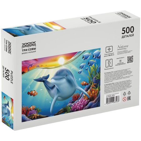 Пазл ТРИ СОВЫ 500 "Подводное приключение" RE-ПК500_48353