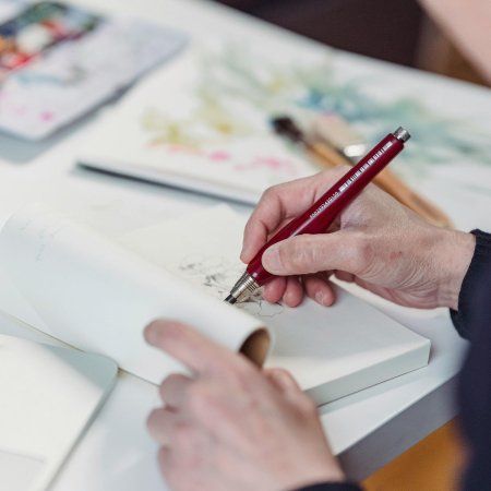 Держатель для стержня 5.6 мм CRETACOLOR Ergonomic эргономичная форма с точилкой CR43015