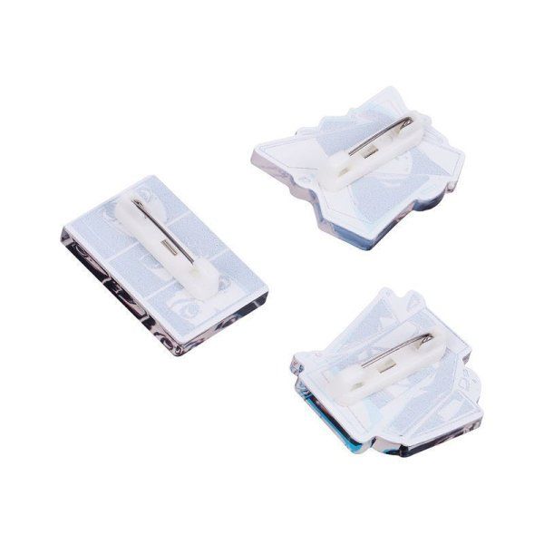 Набор акриловых значков MESHU "Kawaii" 3 шт прямая УФ-печать RE-MS_47446