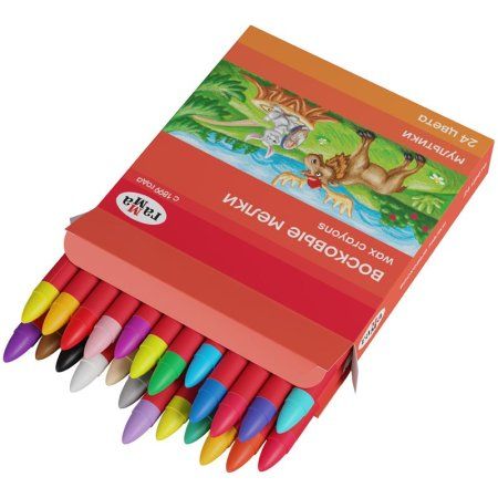 Мелки восковые ГАММА "Мультики" 24 цв круглые RE-2131018_01_31