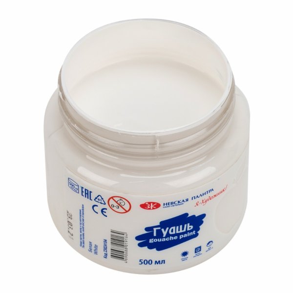 Гуашь Я-ХУДОЖНИК! 500 мл, 104 Белая NP-23024104