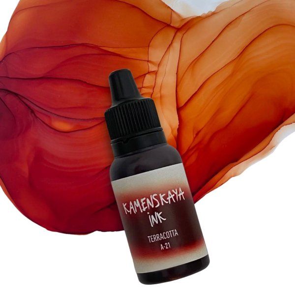 Чернила спиртовые (алкогольные) Kamenskaya Ink серия A 15 мл 21 Терракотовый K-00-00000385