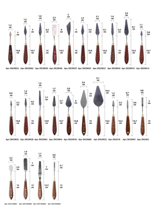 Мастихин СОНЕТ деревянная ручка 11.1 см, лезвие металл 8.0 x 2.3 см, №13 (1007) NP-DK29046