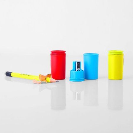 Точилка KUM 1870 Mini Pop K1, 1 отверстие, пластиковая, контейнер, ассорти KUM-1028627