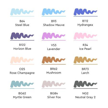 Набор маркеров SKETCHMARKER Brush Winter Set 12 шт зима + сумка органайзер MPSMB-12WINT