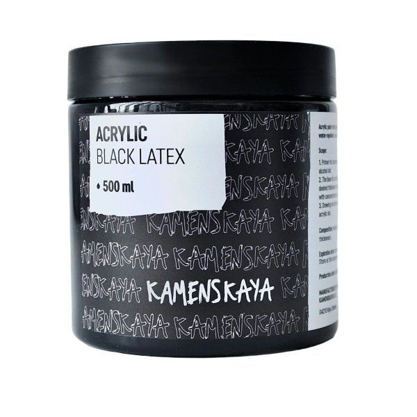 Акриловый латекс Kamenskaya Ink 500 мл Черный K-00-00000593