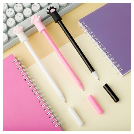 Ручка шариковая MESHU "Paws" синяя, 0.7 мм, корпус ассорти RE-MS_52356