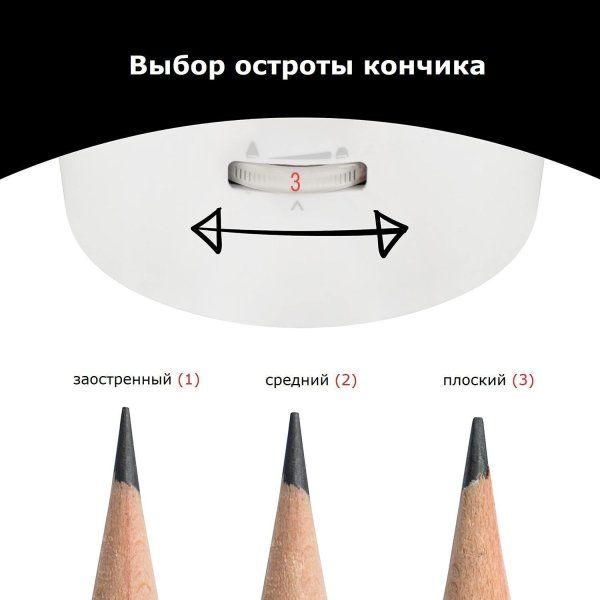 Точилка электрическая JOLLY Herbert для карандашей разных форм d 6-12 мм CR9285-0005