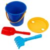Набор для песка ТРИ СОВЫ "Транспорт" 8 предметов (ведро, мельница, сито, грабли, совок, 3 формочки) RE-ПИО_011