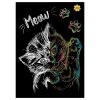 Гравюра с голографическим эффектом ТРИ СОВЫ А5 "Meow" RE-GA5_48299