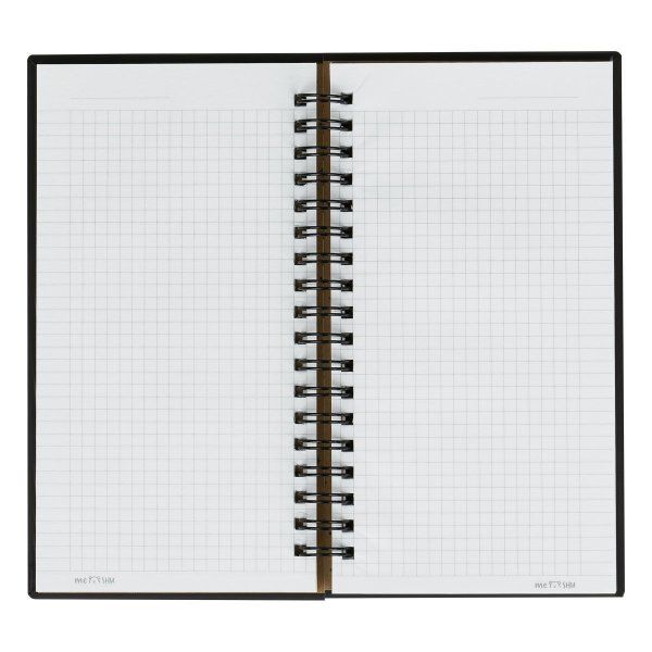 Записная книжка 95 x 175 мм 96л. MESHU "Black cat" на гребне, мат. ламинация, твердая обложка, тиснение фольгой RE-MS_52916