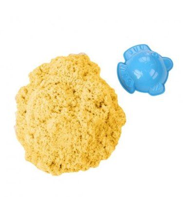 Кинетический песок "Космический песок" тянущийся 500 г желтый AS-TSS04