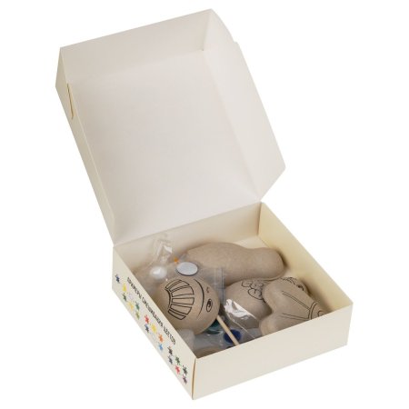 Набор для росписи ТРИ СОВЫ "Кошка на рыбалке" с магнитами, красками и кистью RE-НР_54909