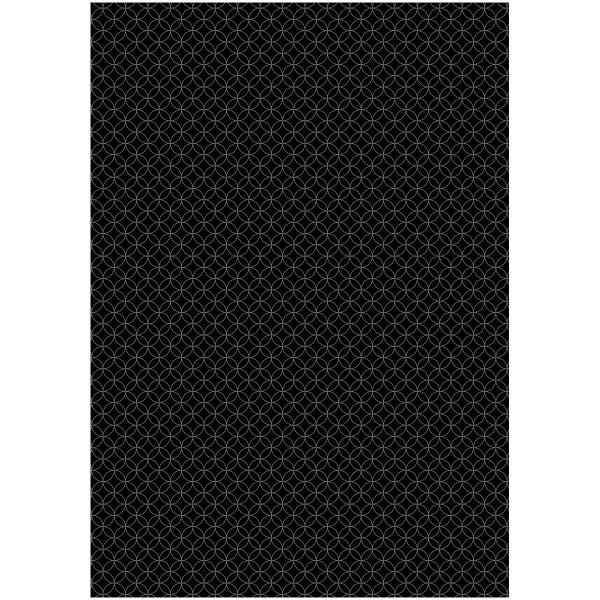 Упаковочная бумага глянцевая MESHU "Pattern on black" 1л. 70 x 100 см 80 г/м2, ассорти RE-MS_53487