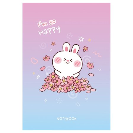 Блокнот А6 40л. MESHU "The cat's journey" на отрывной склейке, матовая ламинация, выборочный УФ-лак RE-MS_54399