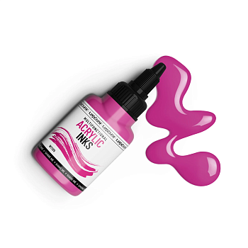 Чернила акриловые Kamenskaya Ink 40 мл W1189 Ярко-розовый K-00-00000843