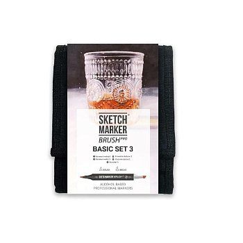 Набор маркеров SKETCHMARKER Brush Basic 3 12 шт MPSMB-12BAS3