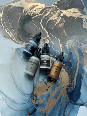 Набор для рисования спиртовыми (алкогольными) чернилами Kamenskaya Ink №7, 4 x 15 мл K-00-00000576