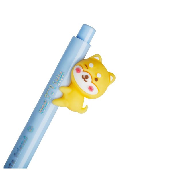 Ручка шариковая автоматическая MESHU "Cute dog" синяя, 0.7 мм, корпус ассорти, с топпером RE-MS_52368