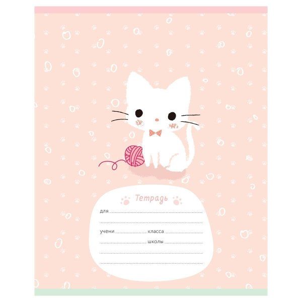 Тетрадь 12л. клетка MESHU "Little kitty" RE-MS_50150/1