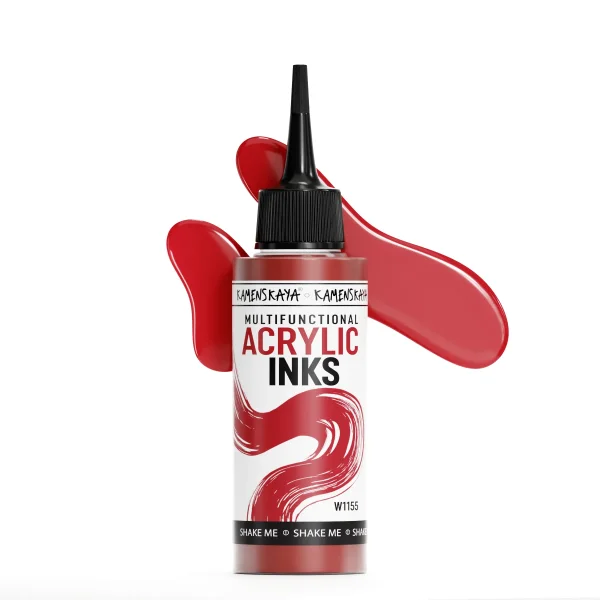 Чернила акриловые Kamenskaya Ink 100 мл W1155 Прохладный красный K-00-00000836