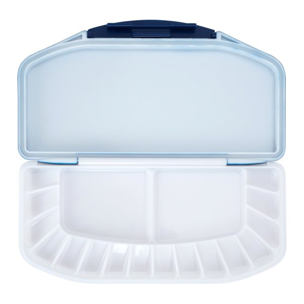 Палитра БЕЛЫЕ НОЧИ пластиковая с крышкой 21 x 10.3 x 2.4 см, 16 ячеек, прямоугольная NP-249411889