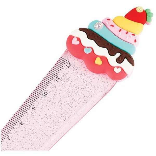 Линейка 12 см MESHU "Cake" с топпером, европодвес RE-MS_36856