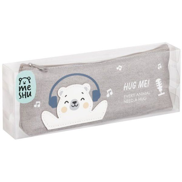 Пенал мягкий MESHU "Happy bear" 210 x 82 x 40 мм, канвас RE-MS_42799