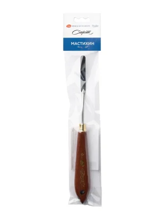 Мастихин СОНЕТ деревянная ручка 11.1 см, лезвие металл 5.1 x 0.6 см, №9 NP-2421292664