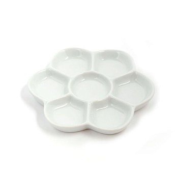 Палитра СОНЕТ фарфор, круглая, 14 см, 7 ячеек NP-DK18456