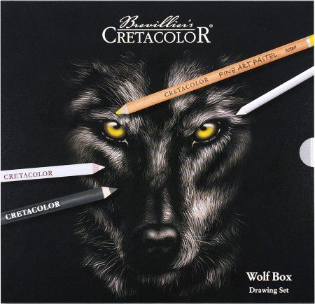 Набор для рисунков CRETACOLOR Wolf 25 предметов, мет.пенал CR91400-2602