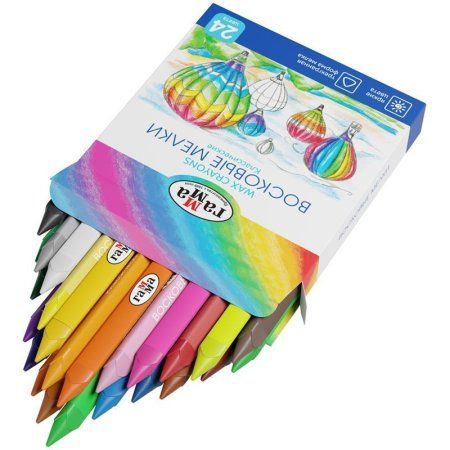 Мелки восковые ГАММА "Классические" 24 цв трехгранные RE-2131018_01_35