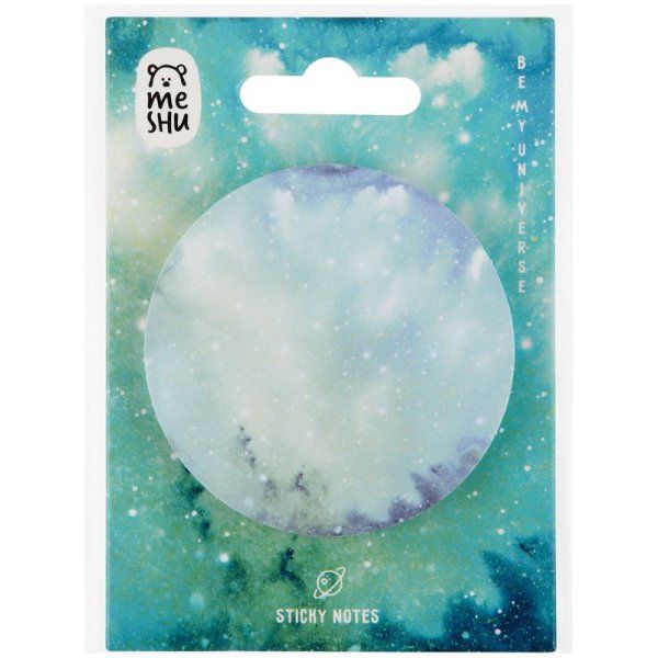Самоклеящийся блок MESHU "Galaxy" 60 мм, 50 л, Mint, европодвес RE-MS_87293