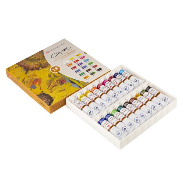 Набор масляных красок СОНЕТ 18 шт х 18 мл, картон NP-26412521