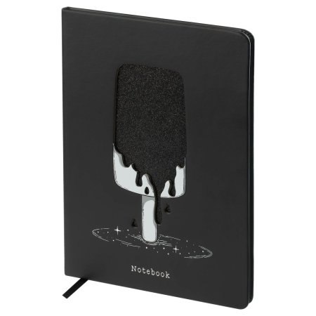 Записная книжка А5 80л. MESHU "Ice" кожзам, твердая обложка, тиснение фольгой, вырубка, блок в линию RE-MS_53509