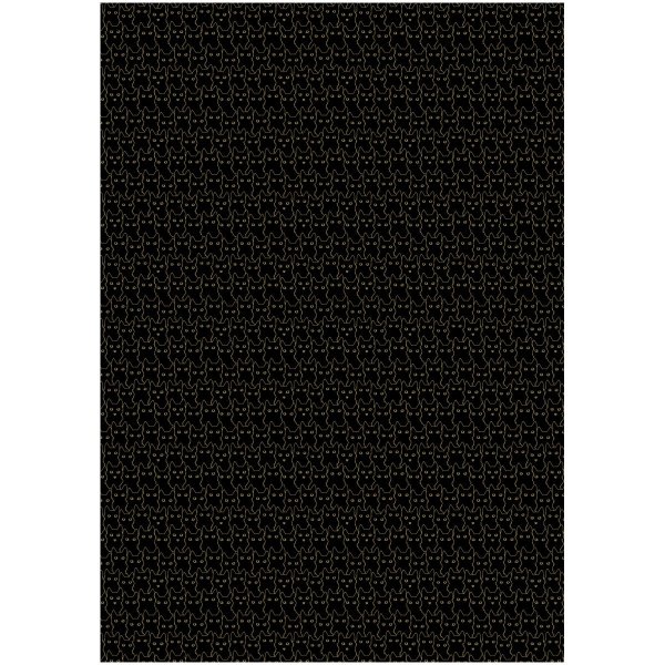 Упаковочная бумага глянцевая MESHU "Ночь котов" 1л. 70 x 100 см 80 г/м2 RE-MS_53470